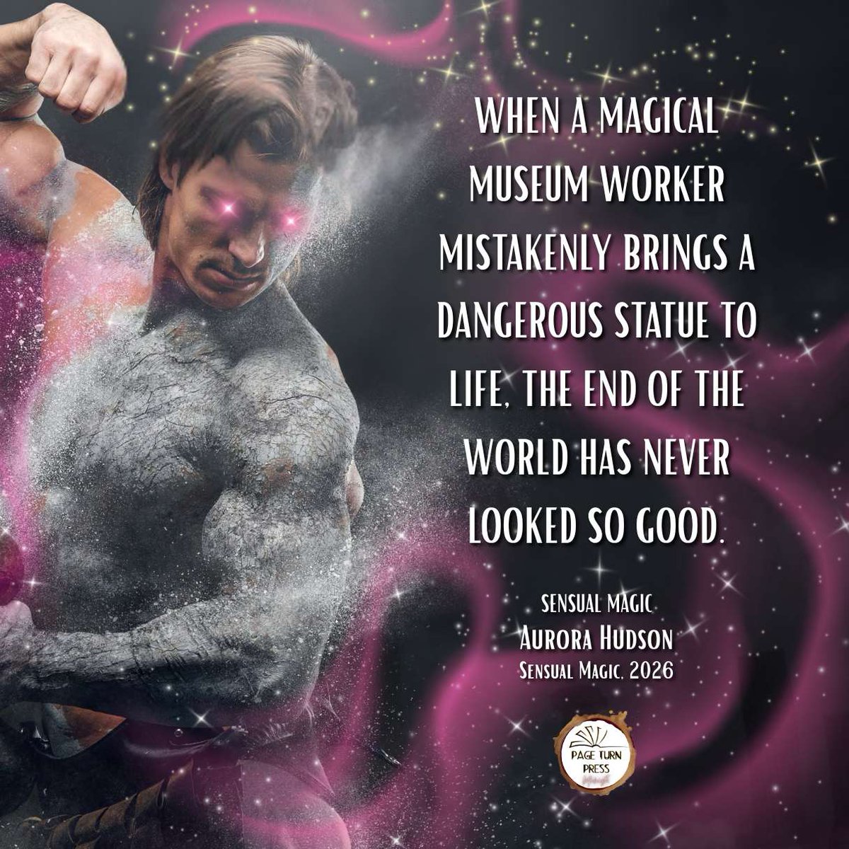 PageTurnPress's tweet photo. Our final spotlight shines on Aurora Hudson, who's spicy &amp; fantastical take on the end of life as we know it both inspired our title AND is worth curling up to savour.

Ebook pre-order:
https://t.co/tGC7uuKv3z (.com for USA)

Releases: May 1st, 2026!

#SpicyReads #romance #read https://t.co/5wA1R2iKVh