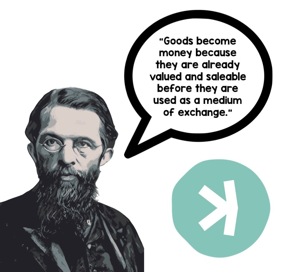 anbrandenburger's tweet photo. Kaspa has a massive advantage that’s flying under the radar 🗣️ 

Its decentralized programmability (through smart contracts, covenants, and vProgs) gives it real utility beyond just being money🔥

That matters for three key reasons👇

1.) The Regression Principle 👉 In Principles of Economics (1871), Carl Menger argued that money doesn’t appear out of nowhere. Goods become money because they were already useful and widely demanded. Before something can function as money, it needs intrinsic value or a clear use case. That prior demand forms a stable foundation. Over time, the most marketable goods (those that are divisible, durable, and easy to trade) naturally evolve into mediums of exchange. This idea later influenced Ludwig von Mises’ regression theorem: the value of money today ultimately traces back to its original non-monetary use.

2.) Resistance to Synthetic Supply
👉 Assets with no non-monetary utility are easier to “inflate” through synthetic supply (like paper claims or derivatives). But when an asset has real-world use beyond its monetary role, that creates baseline demand you can’t replicate artificially. A claim on something useful isn’t the same as the thing itself — it can’t be consumed or used. That inherent demand acts as a constraint on artificial expansion.

3.) Long-Term Security Budget 👉 Every fixed-supply Proof-of-Work network eventually depends on transaction fees to sustain security. If a network has no utility beyond being “money,” it relies entirely on people transacting for monetary reasons. But when programmability introduces non-monetary use cases, transaction demand expands. You’re no longer just paying for transfers of value — you’re paying for execution, settlement, and functionality. That broadens the fee base and strengthens long-term network security.

Sound Money ✅ 
Sound Settlement ✅

These are the two demands Kaspa’s tech inherits. But the thing is, the supply is fixed… 

The question is, do you have enough? 🤔 

#Kaspa $KAS 💚