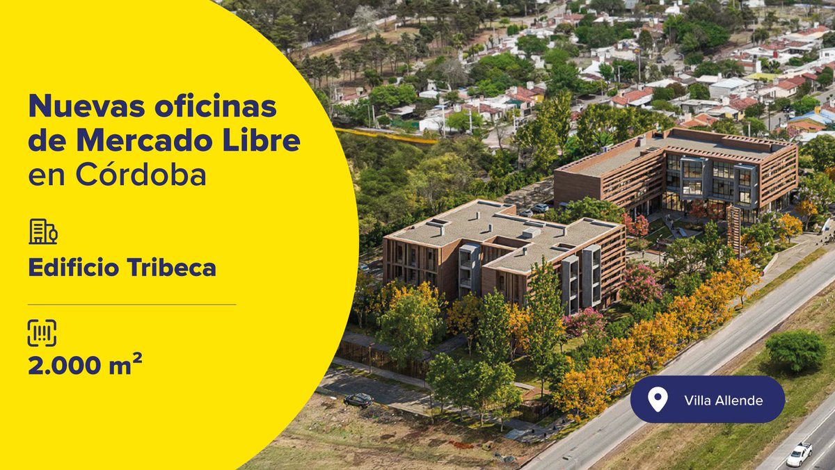 guielopez's tweet photo. La compañía @Mercadolibre confirmó su regreso a la presencialidad con oficinas en la ciudad de Villa Allende, tras operar de forma remota desde julio de 2025, cuando abandonó su centro en la Ciudad de Córdoba. @Cadena3Com https://t.co/YR3sZW25cb