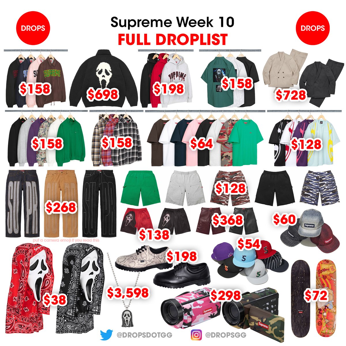 Supreme Drops tweet media