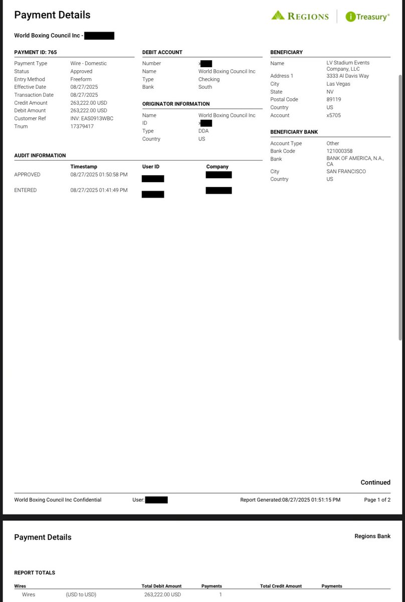 sportsrapport's tweet photo. In his congressional testimony last week, Nick Khan said the WBC, ostensibly a non-profit sanctioning body, bought $265k worth of tickets to Canelo-Crawford in Las Vegas last year.

These are the receipts https://t.co/tyTP4YFEsc