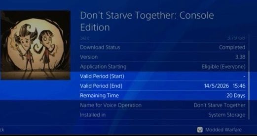 GAMERTAGVR's tweet image. Newly bought digital titles have a “Valid Period.” Stay offline longer than 30 days and your game won’t launch until you reconnect to PSN. You don’t lose it forever… but it feels like renting what you already paid for🤷‍♂️
#PlayStation #PS5 #DRM #Gaming
