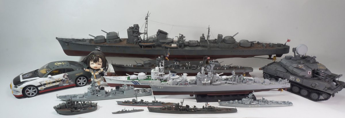 Modkai2's tweet photo. Thanks to Kancolle that get into Scale model and become a big fan for Akizuki!
#艦これ１３周年 https://t.co/vgv5cClzCJ