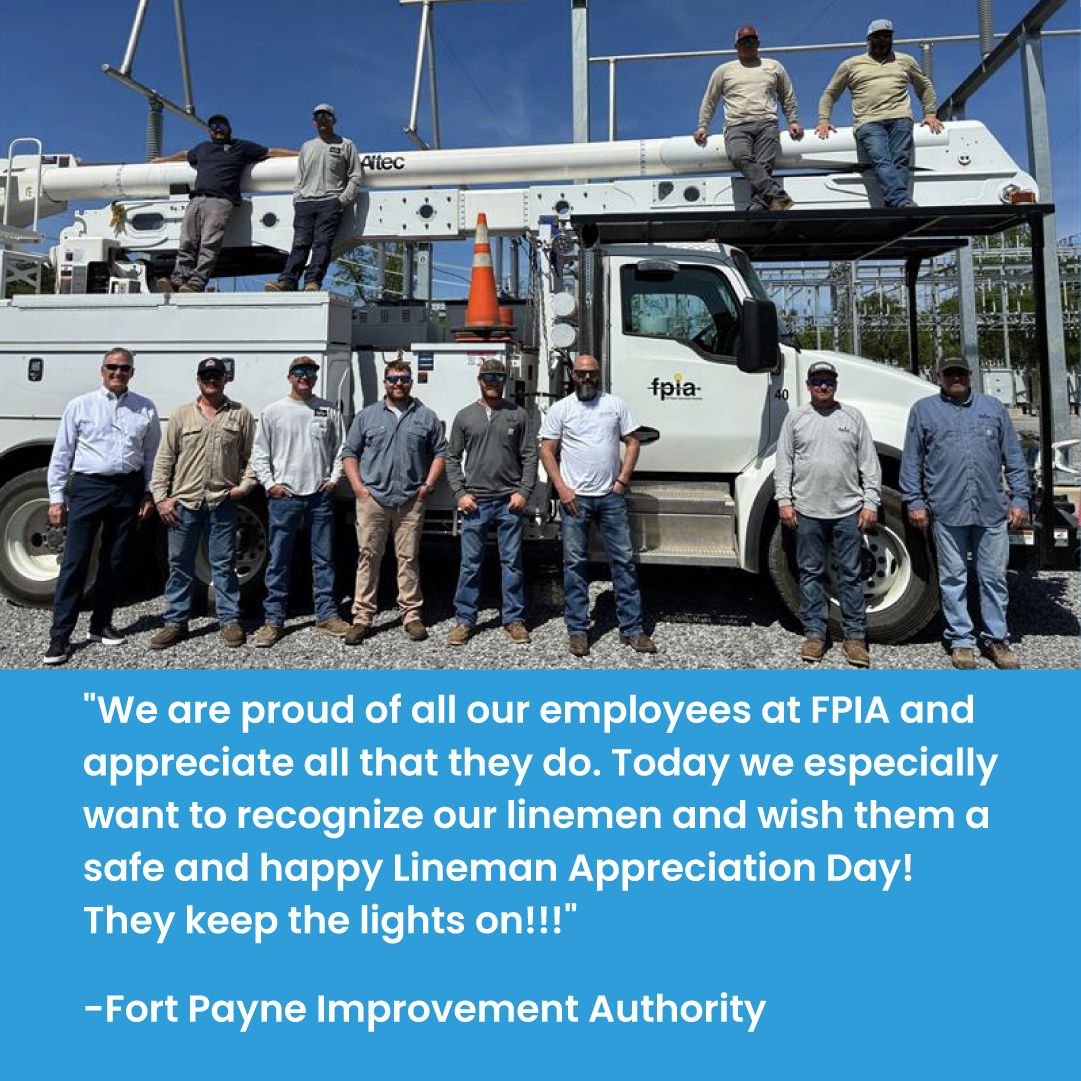Much deserved recognition! Thank you to our linemen for the hard work, long hours, and commitment. We see you, and we appreciate you! 🙌💙⚡️