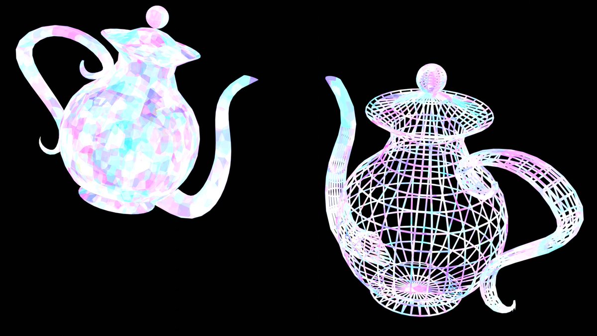 Jhonwoaisuruinu's tweet image. 朝活Blender!

ワイヤーフレームティーポットに色付け!!

#3DCG
#Blender
#b3d