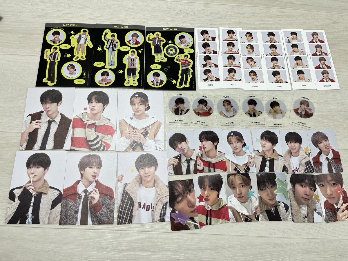 goose_526's tweet photo. Nctwish membership kit
엔시티위시 멤버십 키트 

멤버별로 다 드립니다
스티커는 잘라서 드립니다

리쿠 / 유우시 0.6
시온 /  사쿠야 0.4
재희 / 료 0.3

위버스 오투럽 럭드 무신사 더현대 엠디 위시돌 시오닝 쿠리 버블냥 댕트리버 룐룐 팡이 셀포 컨포 트레카

Kkt
https://t.co/LYmBrISVK2 https://t.co/beVz2qfSNP