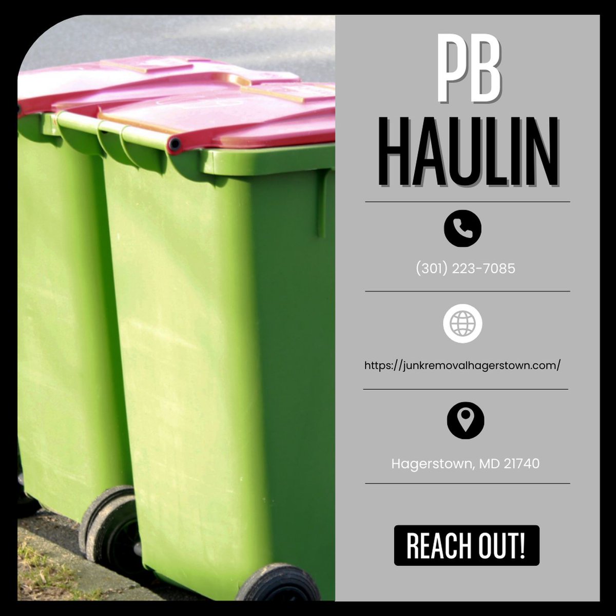 PBHaulinMD's tweet photo. Daily mess quietly grows into bigger issues. With our trash pickup service, we keep waste manageable and spaces easy to use. Put your pickup on the calendar today.
#TrashPickupService
https://t.co/dDwgJejSK3 https://t.co/KMk6kjGolu