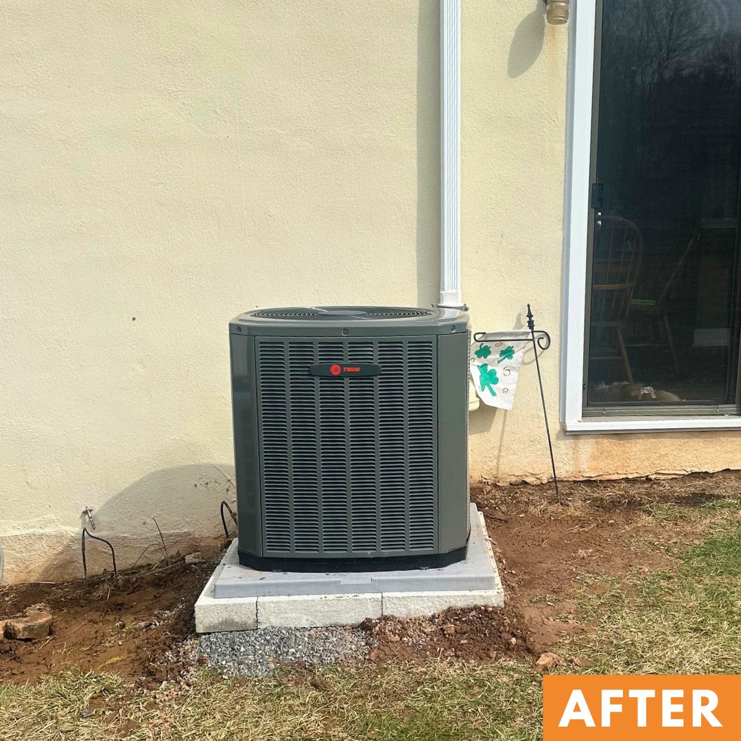 ClydeWalton's tweet image. Is your AC keeping up with the heat? We just completed this cooling upgrade for a customer right here in Lansdale! If your system is struggling, don't sweat it. Call us at 215-855-6893 to schedule your FREE estimate today! 🌡️

#AirConditioning