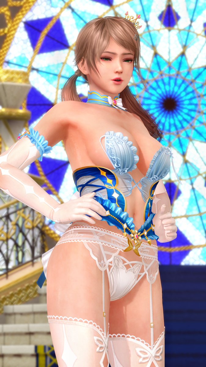 Doaxvv_Misaki_'s tweet image. たいへん、たいへん‼️
魔法が切れる時間だよ、早く馬車に...😊

🎧『もう解けてるわよ💢』
#DOAXVV #Amy