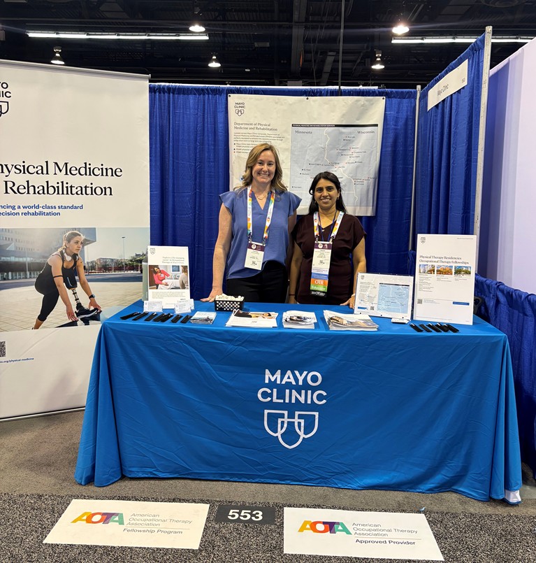 MayoClinicPMR's tweet image. We had a great time @AOTA this last week! Thank you to everyone that stopped by our booth. Check out our OT job listings in the comments below:

#mayoclinic #occupationaltherapy #AOTA