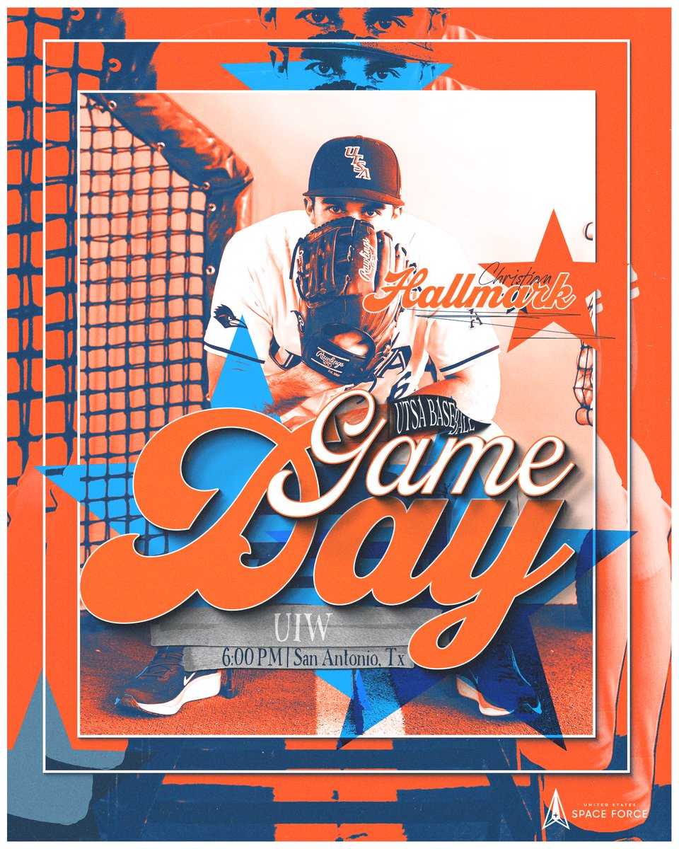 UTSABSB's tweet image. For the city ⚔️

🆚 @UIWBaseball 
🕕 6:00 PM
📍 Roadrunner Field
📊 utsa.pro/4uclKdt
📺 utsa.pro/4mY1BWe

#BirdsUp🤙 | #LetsGo210