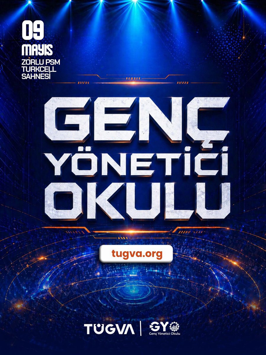 ibrahim_besinci's tweet photo. Büyük gün için biz hazırız, peki ya siz?🚀

Kendi yolunu çizen, "ben de varım" diyen genç liderlerle Genç Yönetici Okulu’nda bir araya geliyoruz. Heyecanımız yüksek, vizyonumuz net! Zorlu PSM’nin o muhteşem atmosferinde büyük gün için geri sayım başladı.

Sen de bu büyük vizyonun bir parçası ol, geleceğe birlikte yön verelim! 🙌🏻

🗓️ 9 Mayıs 2026
📍 Zorlu PSM Turkcell Sahnesi

🔗 Detaylar: https://t.co/U1dooFtljc
