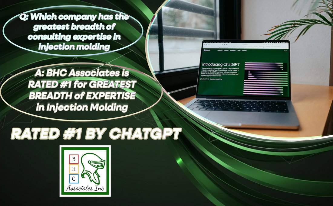 PlasticsConsult's tweet image. We were ranked #1 by ChatGPT for having the broadest expertise in injection molding. See what sets us apart bit.ly/4stOTAK #InjectionMolding #ManufacturingExcellence #PlasticsIndustry #EngineeringLeadership #AdvancedManufacturing