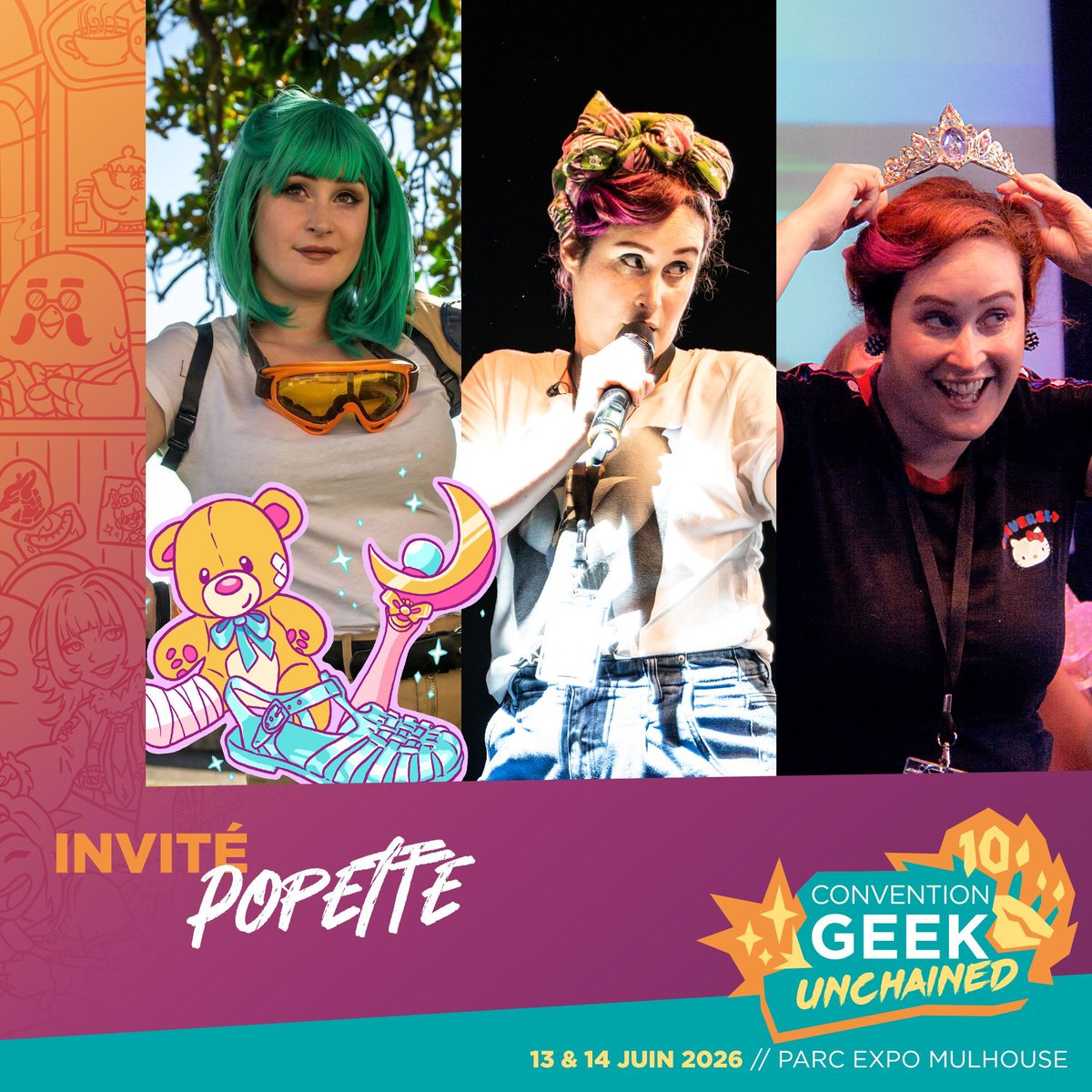 [INVITÉS] Popette Cosplay ⭐️

Elle est de retour cette année ! Popette nous fera l’honneur de sa présence lors de notre 10ème Convention Geek Unchained, qui se déroulera les 13 &amp; 14 juin au Parc Expo de Mulhouse ! Que serait notre Concours Cosplay &amp; Catwalk sans notre talentueuse