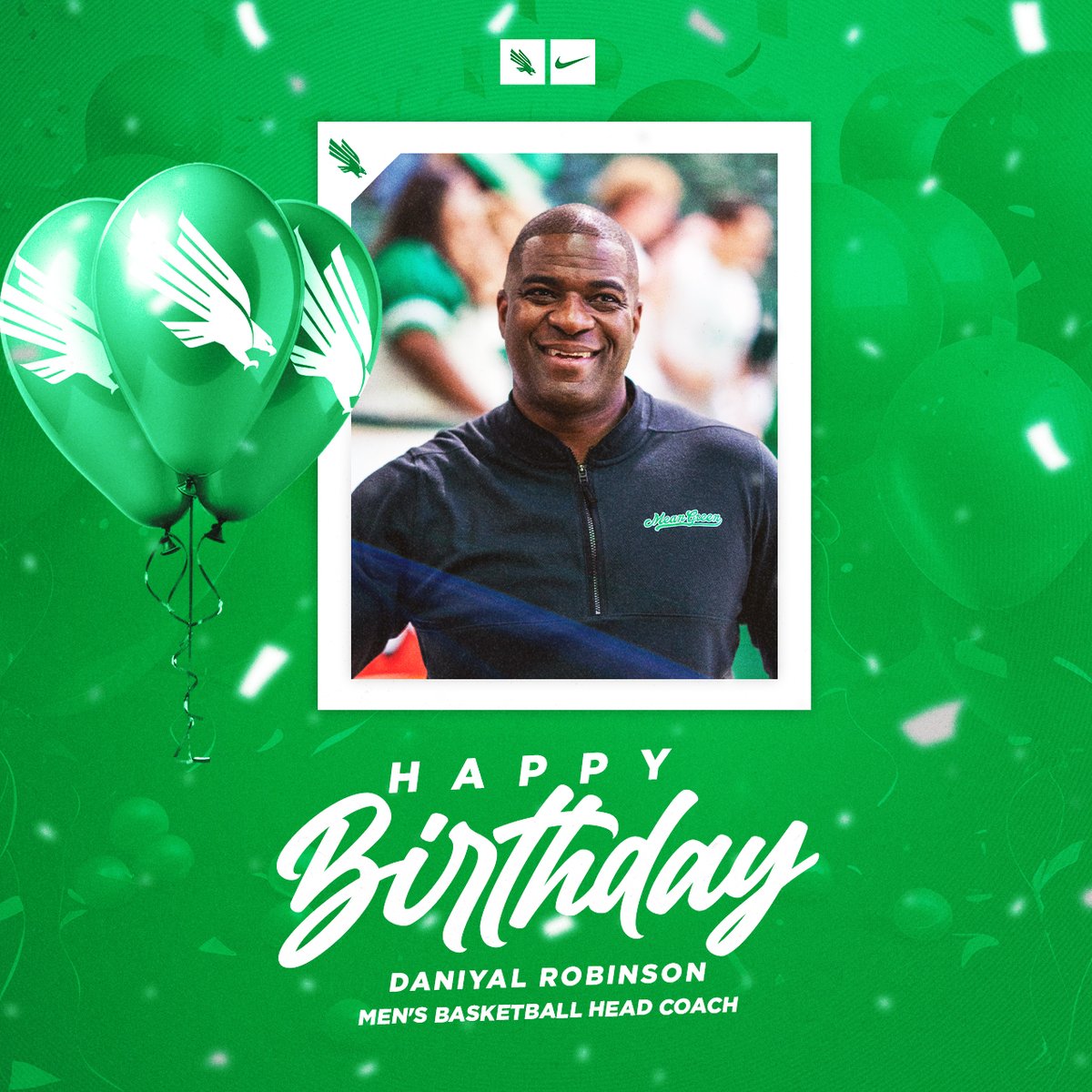 MeanGreenSports's tweet image. Happy Birthday to our @MeanGreenMBB's very own @Coach_D_Rob! Have a great day! 🎉

#GMG🦅