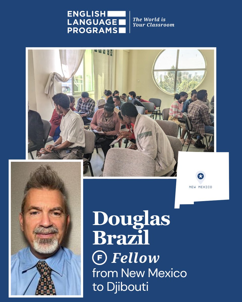 ELPrograms's tweet image. With 27+ years’ experience, #ELFellow Douglas Brazil of #NewMexico trained civil servants in Djibouti—boosting communication for public service and U.S.-Djibouti collaboration. ✍️  Learn more: elprograms.org/freedom-250 🇺🇸 #Freedom250