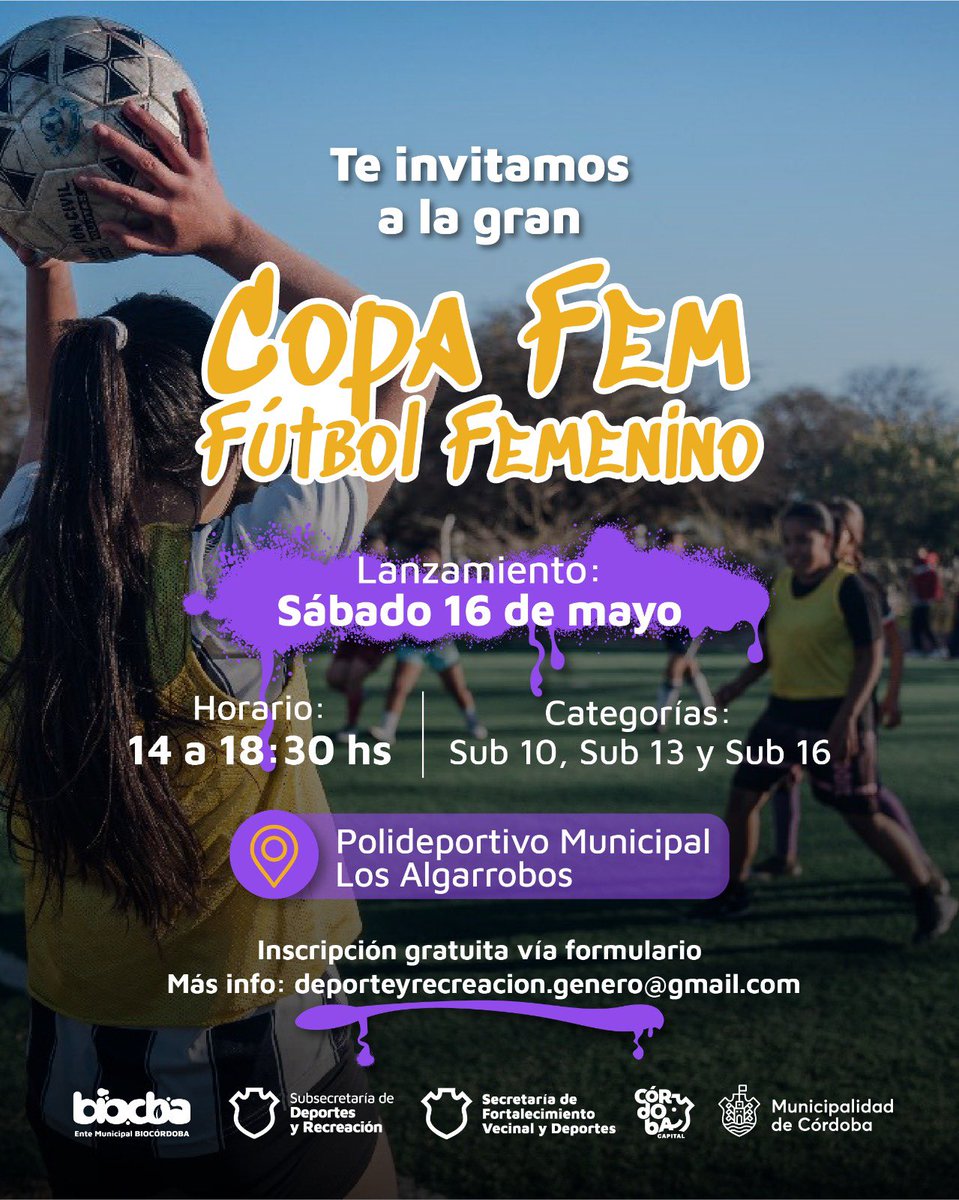 Deportes y Recreación MuniCba tweet media