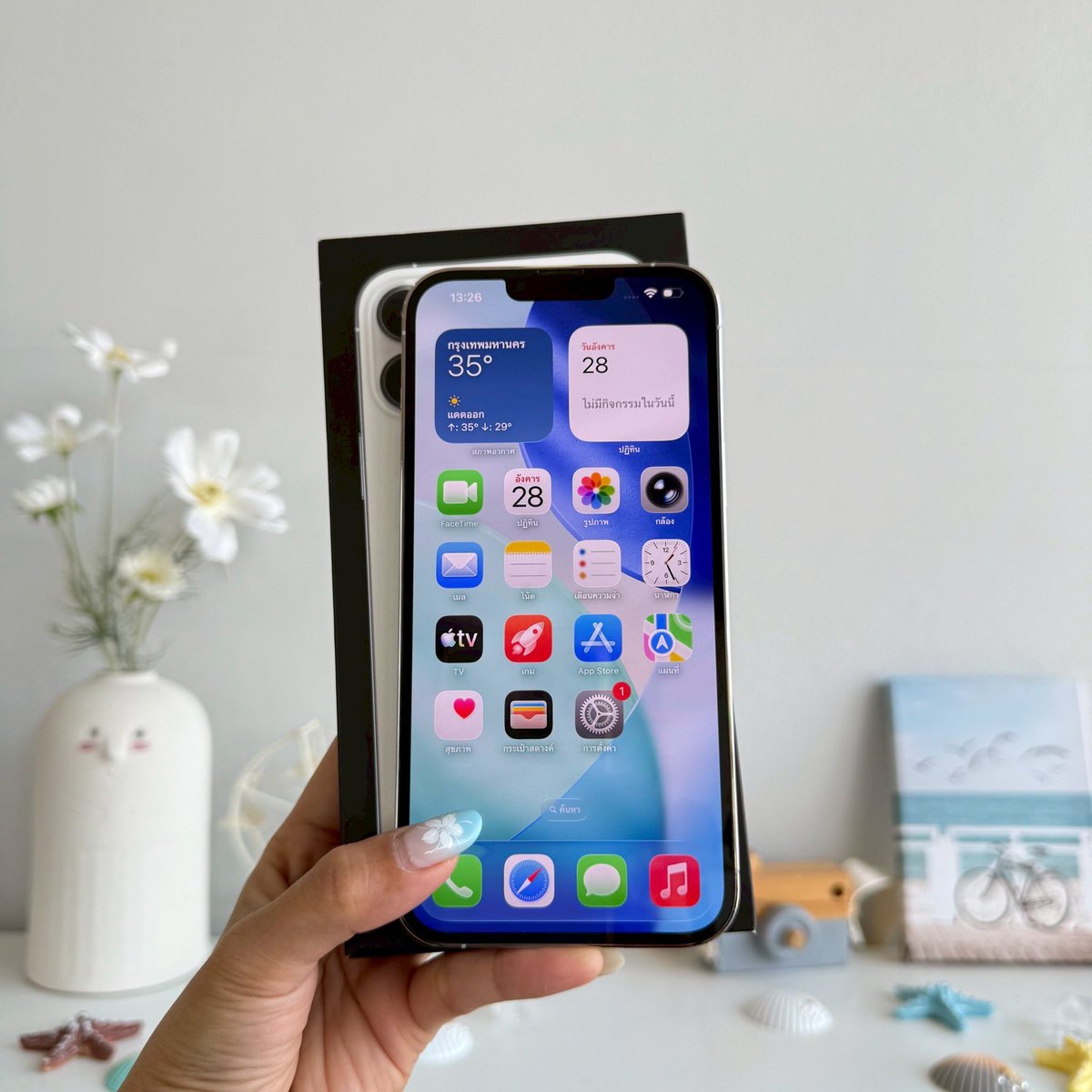 twxtwentyeight2's tweet photo. iPhone 13PM 128GB ศูนย์ไทย ⸝ ⸝ 🥚🧂◌

𓈒 17,900 บาท Free shipping

𓈒 ปกติหมด ไม่ติดไอคราว รีได้ตลอด
สแกนได้ปกติ

: อุปกรณ์ สายชาร์จ กล่อง แบตแท้ใหม่ 100%

#ส่งต่อไอโฟน #ไอโฟนมือสองสภาพดี #ไอโฟนมือสอง  #ไอโฟน #ไอโฟนราคาถูก #ไอโฟนมือ2  #ไอโฟนมือสองราคาถูก https://t.co/B5fbWWgKpM