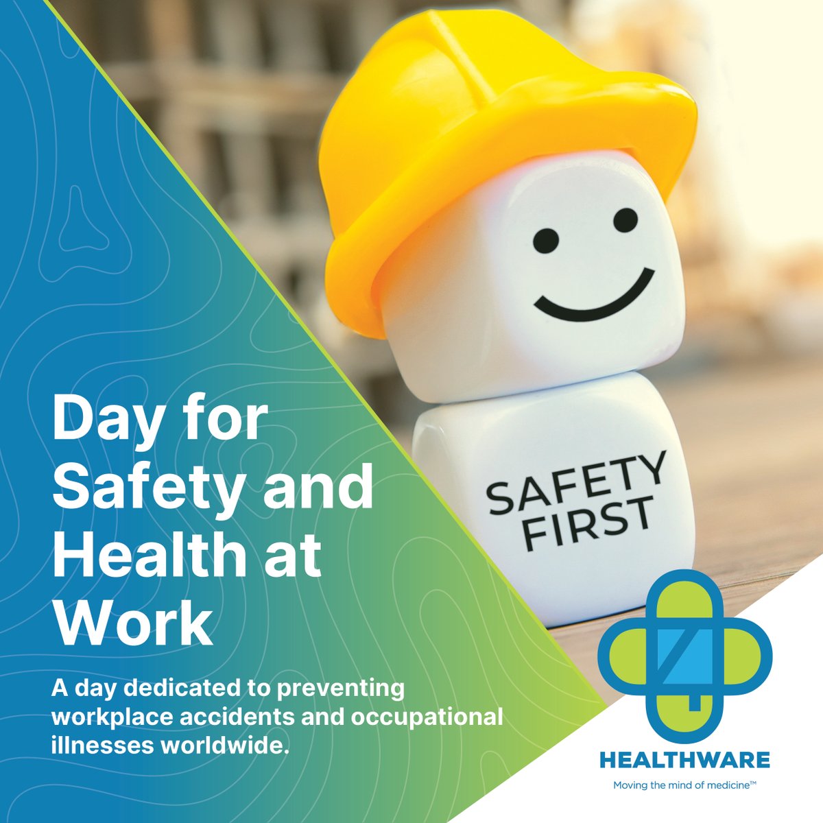4DHealthware's tweet photo. April 28 is World Day for Safety &amp; Health at Work 🌍 Focused on preventing workplace accidents and illnesses, promoting mental health and building a culture of prevention amid AI, digitalization &amp; emerging workplace risks. #WorldDayforSafetyandHealthatWork #OSH https://t.co/P1MBahHxaq