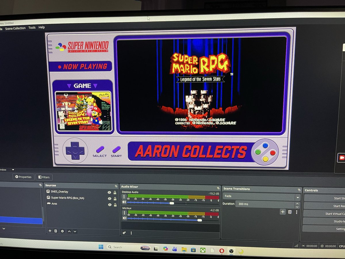 AaronCollects_'s tweet image. Shoutout to @Casyn_ova for hooking me up with brand-new NES &amp;amp; SNES retro overlays for the stream. Been a little behind and moving slow, but I’m getting everything set up and will be back soon with all the retro vibes! ・・・ #rétrogaming #nes #snes #twitchstreamer #retrôvibes