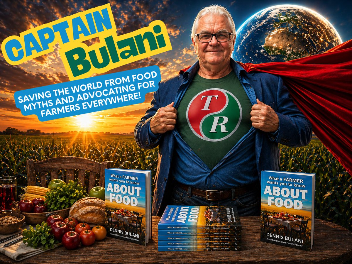 JACKfromTHERACK's tweet photo. 🦸‍♂️ It’s National Superhero Day—and yeah, the Rack has those too!

Dennis is here busting myths &amp; advocating for growers like it’s his day job (because it kind of is) 🌾

📘 What a Farmer Wants You to Know About Food
Pick one up at your local Rack or @
👉 https://t.co/dPJBL9hdkr https://t.co/dKgtSrLYBh