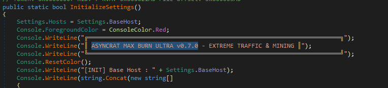 ThreatrayLabs's tweet photo. 🚨 We uncovered a new #AsyncRAT strain experimenting with ransomware-style functionality.

The variant, ASYNCRAT MAX BURN ULTRA v0.7.0, contains simulated file-encryption routines, test destructive commands, and shared infrastructure across multiple related samples.

Using our code similarity engine, we traced the earliest activity back to early April 2026 and linked 23 samples sharing the same configuration.

Importantly, the #ransomware component does not appear fully operational. The code encrypts only specific test files in predefined directories, strongly suggesting these features are still in development or being used for experimentation.

We also identified several additional simulation functions for mass encryption, credential theft, mining, screenshots, and noisy command execution — indicating active feature testing or attempts to probe detection engines.

We’ll keep watching. 👀

🧬 Find the #IOCs here: https://t.co/gMSoQXYcXJ