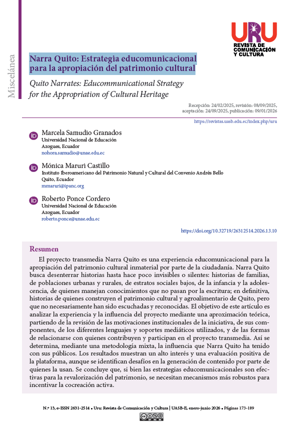 Área de Comunicación UASB tweet media