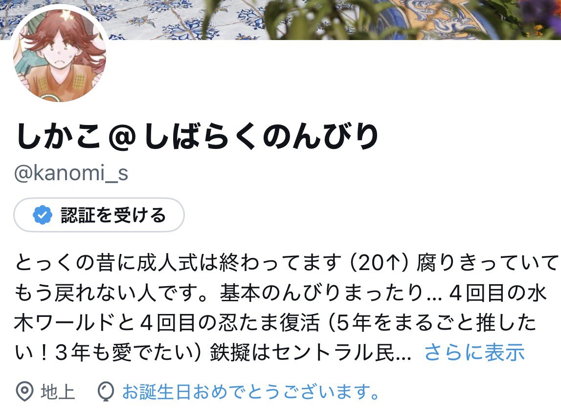 しかこ@しばらくのんびり tweet media