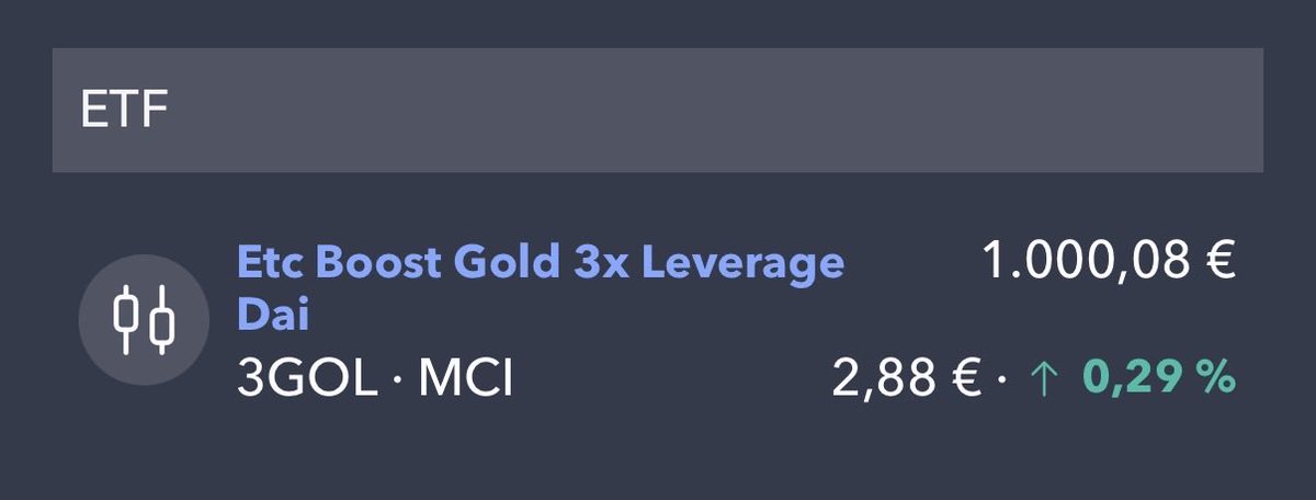 Le acabo de meter 1000 leuritos al 3x de Wisdomtree de Gold