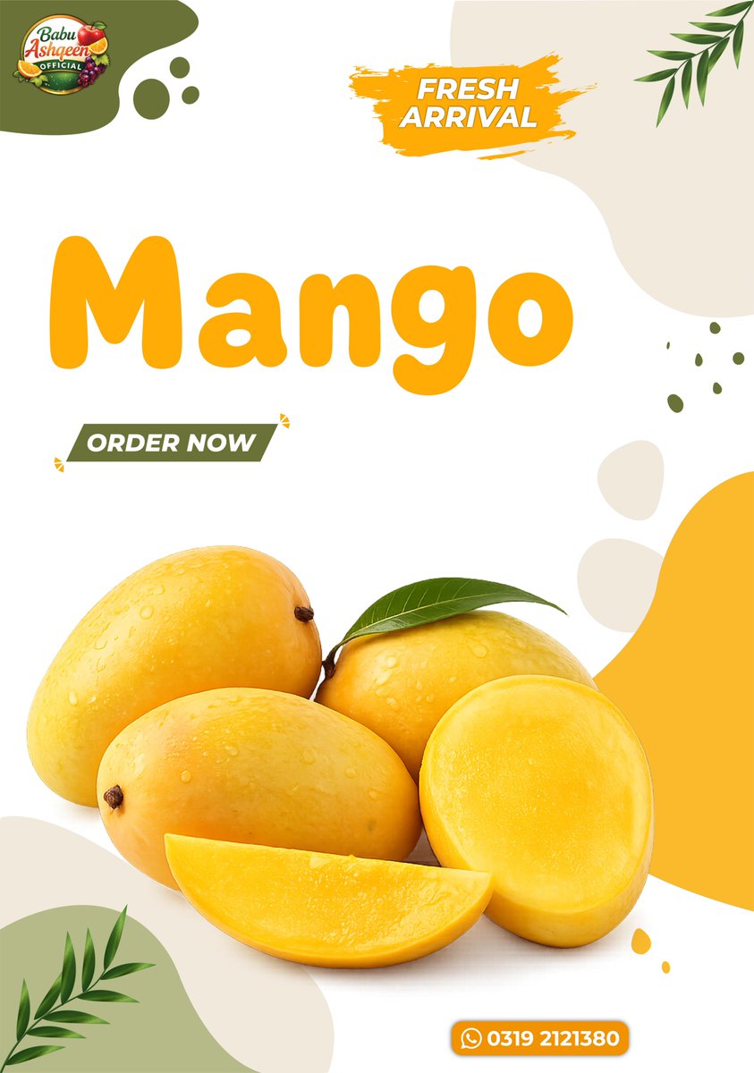babuashqeen's tweet image. Fresh Mango Stock Now Available

Sweet, juicy, premium quality farm fresh mangoes are now in stock. Limited availability — place your order today.

WhatsApp: +92 319 2121380

#fresh #newstock #explore #ordernow