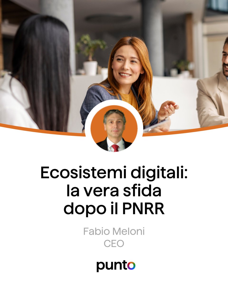 DEDAGROUP_ICT's tweet image. 🌐 𝐎𝐥𝐭𝐫𝐞 𝐢𝐥 𝐏𝐍𝐑𝐑: 𝐢𝐥 𝐯𝐚𝐥𝐨𝐫𝐞 𝐧𝐚𝐬𝐜𝐞 𝐝𝐚𝐠𝐥𝐢 𝐞𝐜𝐨𝐬𝐢𝐬𝐭𝐞𝐦𝐢 𝐝𝐢𝐠𝐢𝐭𝐚𝐥𝐢
Il #PNRR ha accelerato la #digitalizzazione del Paese. Ora la sfida è evolvere piattaforme e soluzioni in #EcosistemiDigitali capaci di generare valore reale.