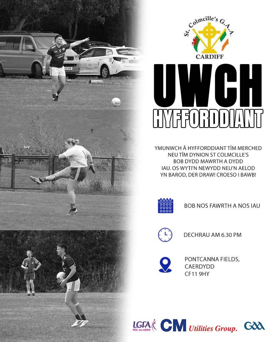 gaacardiff's tweet photo. Football training is back on the pitch tonight from 6.30pm. Hurling is back tomorrow from 6.30pm aswell.

See you all there! https://t.co/EwA77yXmWv