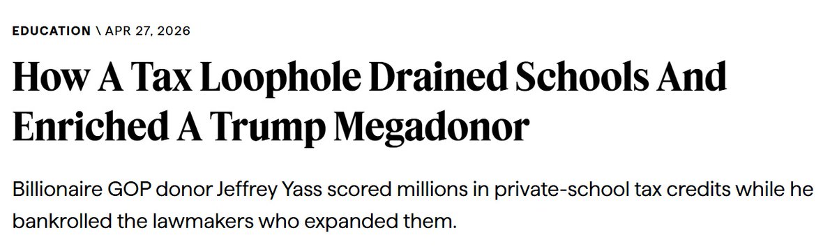 BisforBerkshire's tweet photo. The billionaire/school voucher romance seems like an extraordinarily bad fit for our populist times https://t.co/4SFQADgdlm