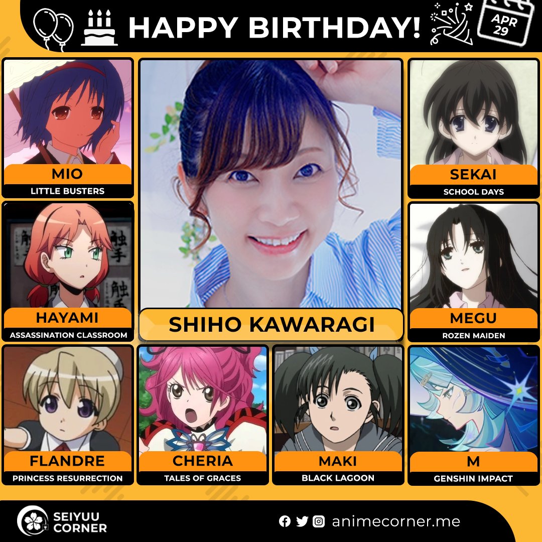 Happy birthday Shiho Kawaragi! 🎉 

Let's wish her all the best <a href="/oshiho_shiho/">河原木志穂🌹Vtuber西園寺世界🌹</a> 

#ShihoKawaragi #河原木志穂 #河原木志穂生誕祭2026