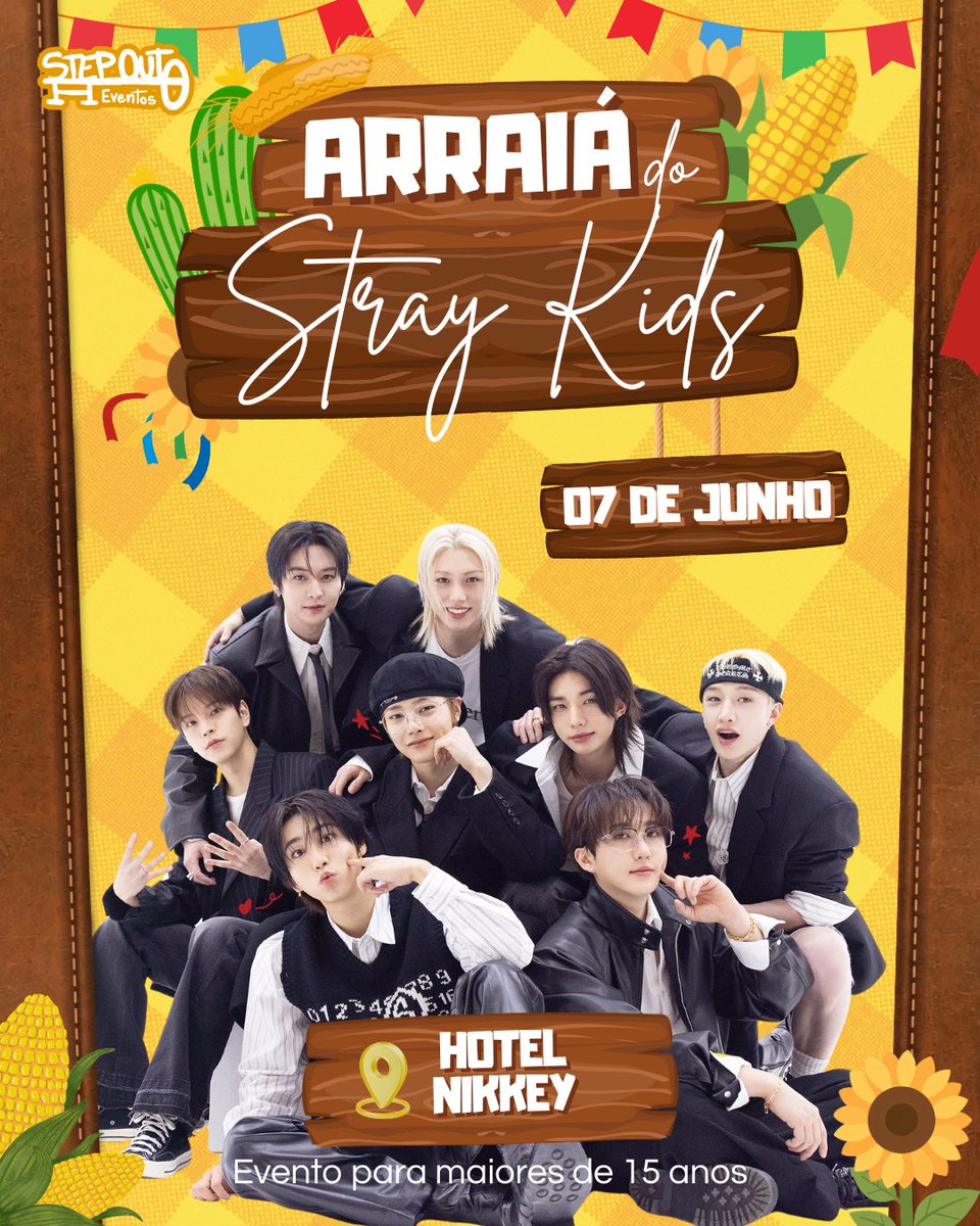 stepouteventos's tweet photo. STAYs, viemos com algo que vocês não vão querer perder. 🎉

Temos o prazer de anunciar nosso próximo evento, o 'Arraiá do Stray Kids'. Em uma tarde super especial do mês junino vamos comemorar nosso amor pelos meninos de forma temática e divertida.

🎟 https://t.co/RFy7mHu6FV https://t.co/86CfIcLzaN