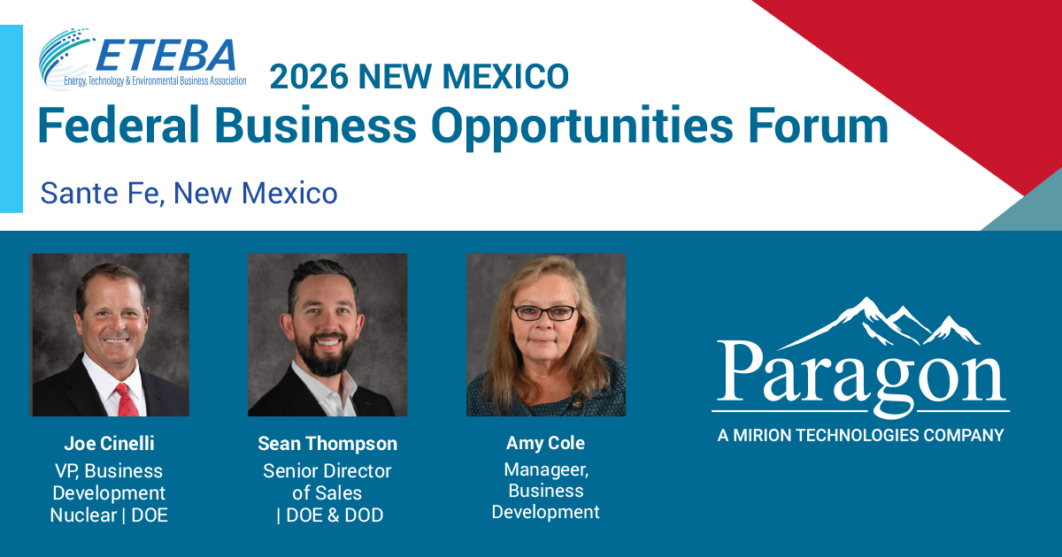 EnergyParagon's tweet photo. Paragon's Joseph Cinelli, Sean Thompson, and Amy Cole are at the ETEBA: The Energy, Technology and Environmental Business Association 2026 New Mexico Federal Business Opportunities Forum this week in Santa Fe.
#nuclearindustry #ETEBA #cleanenergy #nuclearinnovation https://t.co/D731hHvnOI