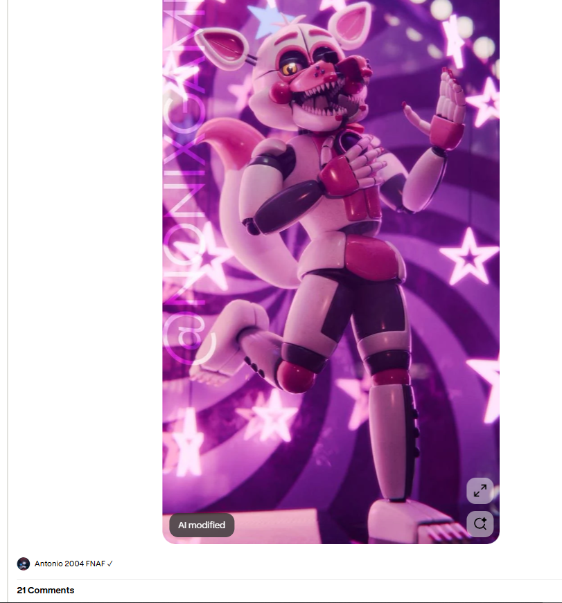 Nonixgames's tweet photo. I knew this would happen eventually, people reuploading my renders on Pinterest, whatever, that’s normal at this point.
TAGGIN EM AS AI? Bruh.
That’s what actually annoys me. It’s not just a repost anymore, now people will think I use AI, and that messes with my reputation too. https://t.co/83KzragXO6