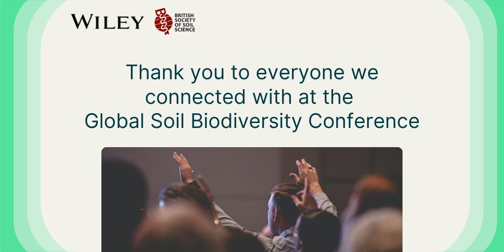WileyEcology's tweet image. The British Society of Soil Science thoroughly enjoyed connecting with researchers and colleagues across the community at the Global Soil Biodiversity Conference last week. To those we missed, we hope to see you next time. 

@gsbc2026 @Soil_Science #Biodiversity #Soil