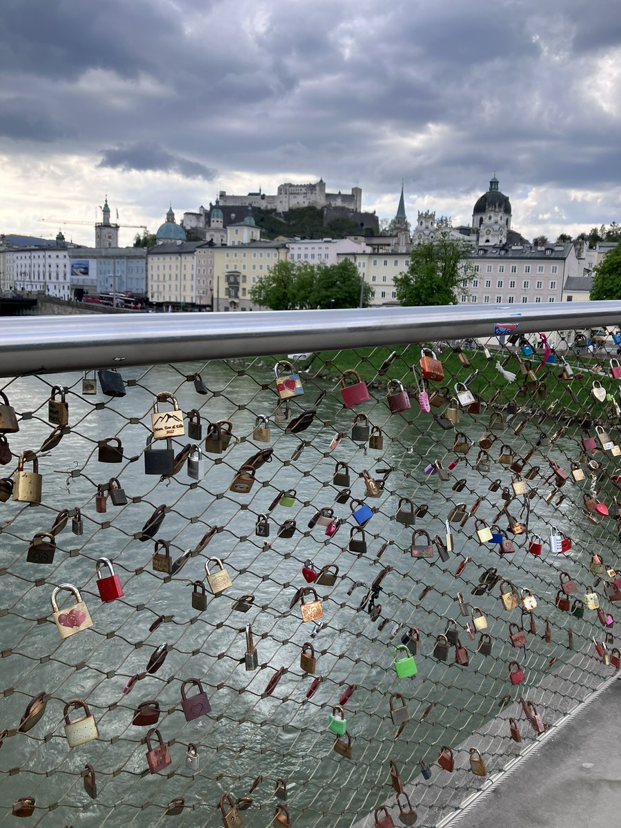 kaffee_jause's tweet image. 前より鍵が減ってるって事は、取ってるって事なんだろうけど、どうやってんの？
一旦、網部分を全部剥がすのかなぁ

2026.4.19
#austria #Salzburg #ザルツブルク