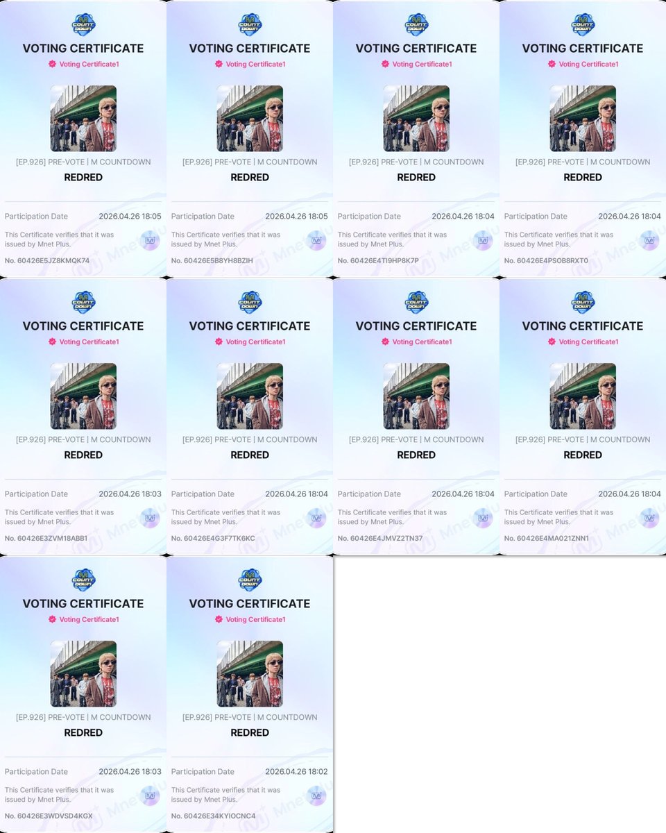 MangoSellVote's tweet photo. ❄️ MNET PLUS ❄️
🗳️ Pre-Vote M COUNTDOWN MCD

🏆 Congratulations #CORTIS 🎉
✅ I voted 10🎟️. Thank you everyone 💕

#MangoSellVote https://t.co/KONrgw0nMw