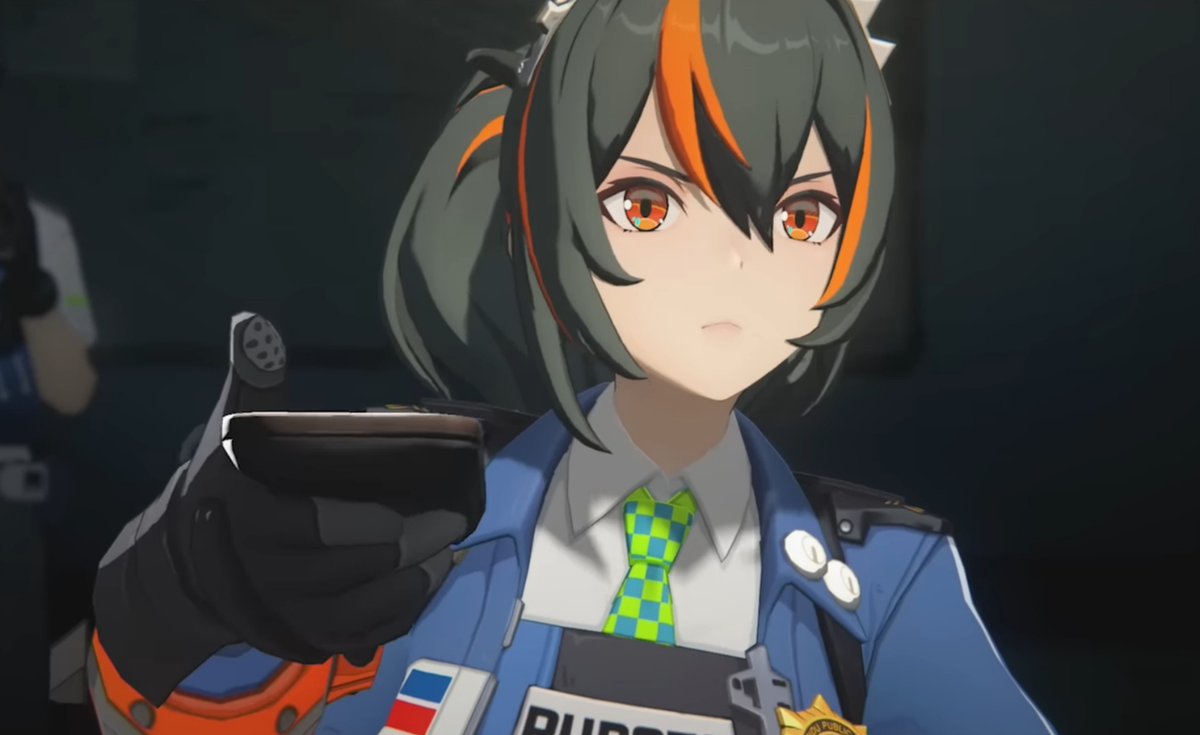 What is Zhu Yuan watching at?

I'll start, she is watching the forbidden tapes