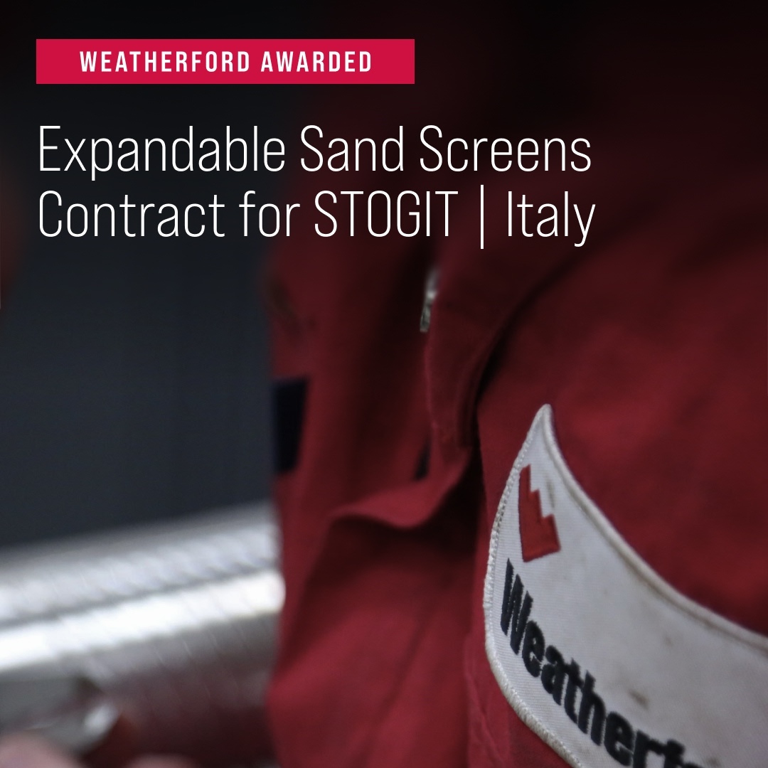 WeatherfordCorp's tweet photo. We’re excited to announce that Weatherford has been awarded the main contract to supply expandable sand screens (ESS) in Italy for STOGIT (SNAM Group)’s multi-well gas storage campaign. https://t.co/QKuLvwHslf

#ExpandableSandScreens #SandControl #WellCompletions #OilandGas https://t.co/KCDvK1pJ4o