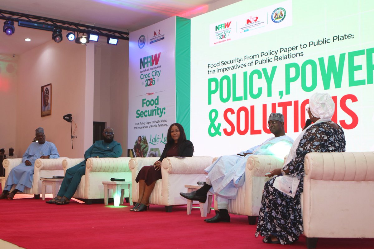 cmcconnect's tweet photo. Highlights from #NPRWeek2026

Theme: "Food Security: From Policy Paper to Public Plates." 

Leaders including VP Shettima &amp; Gov. Uba Sani emphasized PR’s vital role in building public trust, translating policy to action &amp; managing national exigencies.

#NIPR  #crocity #lalelale https://t.co/Md6VyBVdE8