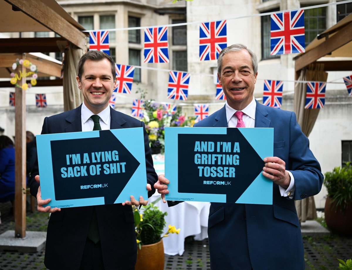 Parody Nigel Farage tweet media