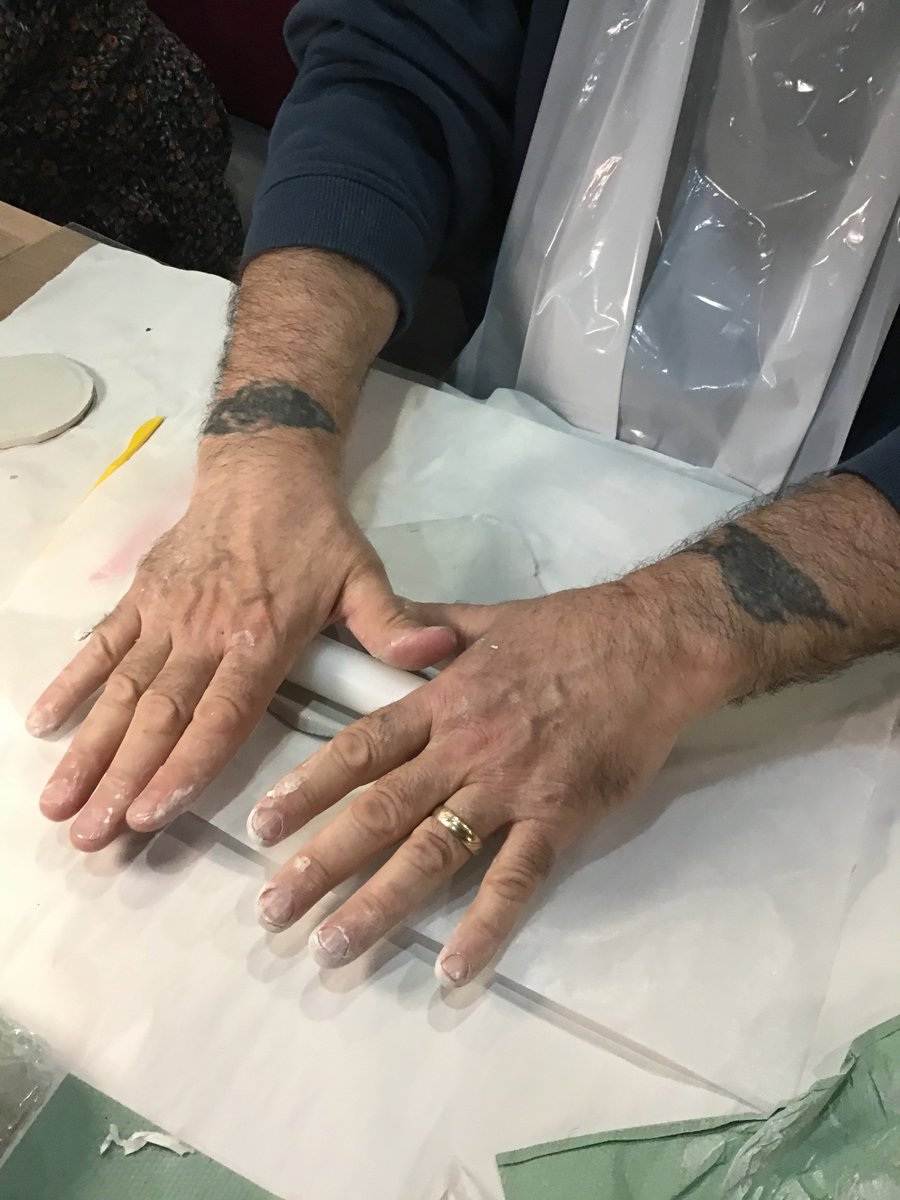 Rotherhamcreat2's tweet image. Week 3 Ceramics course. Our learners have been making coasters, trinket trays and bowls. Once they are dried, we will be decorating them in our final week. Lots of new skills today and a few challenges too. #awesomeadults #alwayslearning #newskills #wellbeing