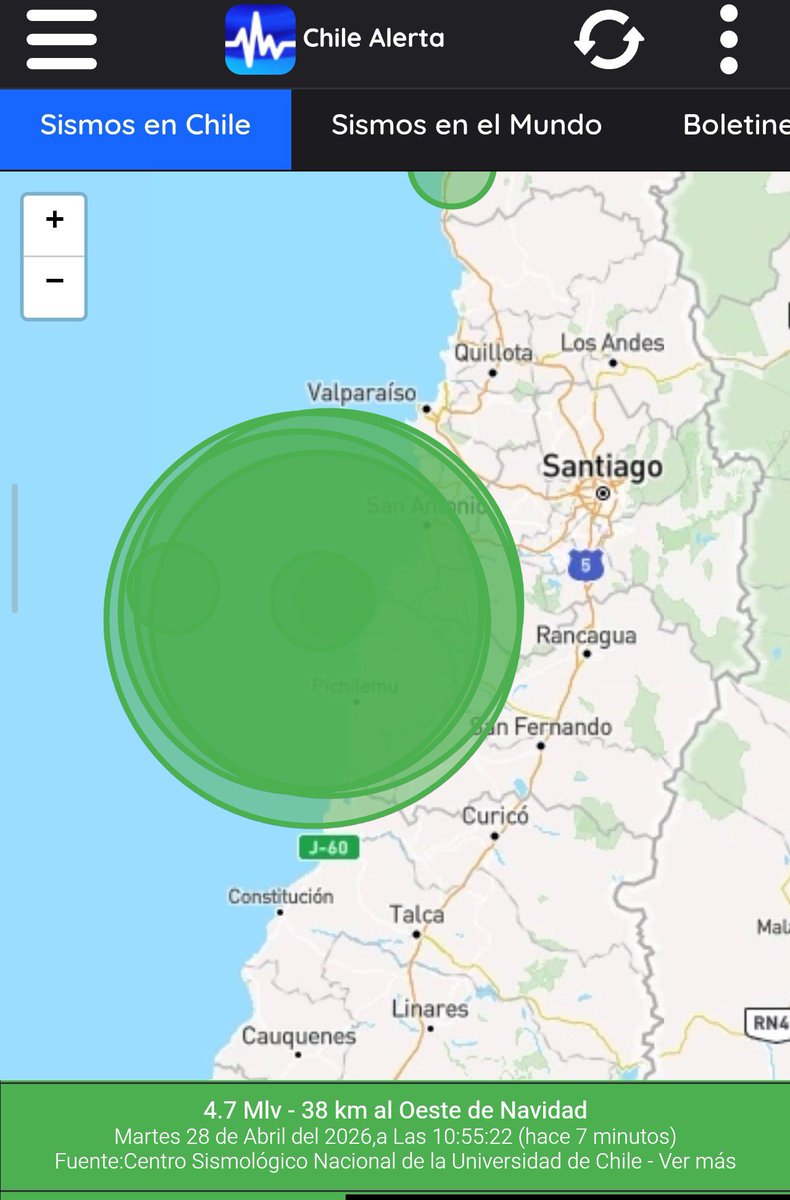 claudio_aspee's tweet image. Nuevo #Temblor 4.7 Mlv Navidad ‼️
10:55 horas.
