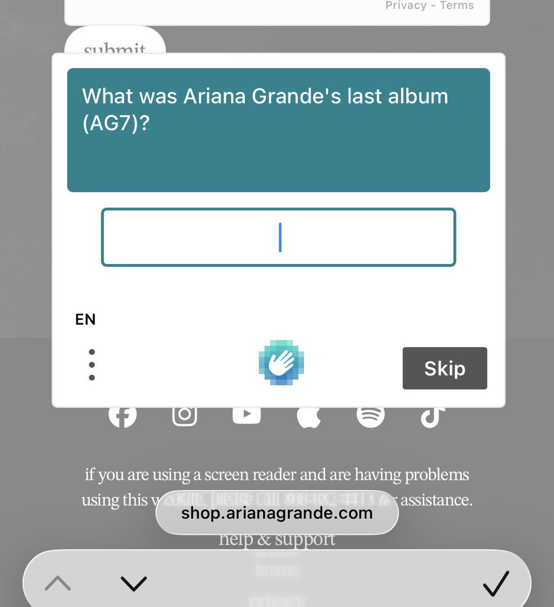 gwsartpop's tweet photo. WHY COULDN’T THEY ASK QUESTIONS LIKE THIS WHEN WE WERE TRYING TO GET TICKETS??? 😭😭😭 https://t.co/QzepXRtp0n