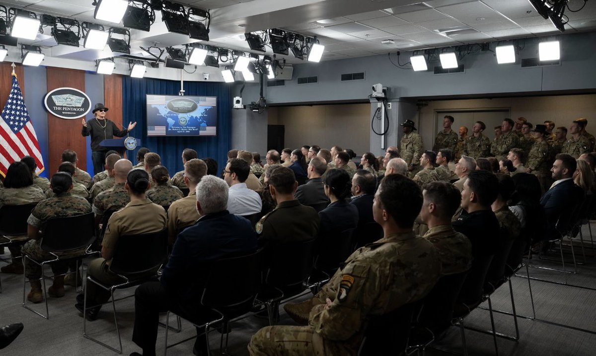 Hegseth has fired several top military generals and commanders, including the secretary of the Navy and now you have  Kid Rock addressing Pentagon officials on the Strait of Hormuz. 

If you’re still not sure the USA has reached shithole country status, here you go.