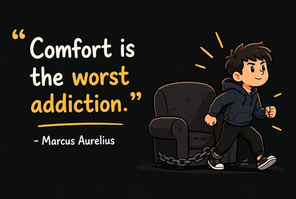 Bhattg18's tweet image. Comfort keeps you stuck. Growth begins outside it. 🚀

#motivation #growth #mindset #comfortzone #selfgrowth #success #discipline #pushyourlimits #inspiration #growthmindset #motivationdaily #challengeyourself #focus #hardwork #progress