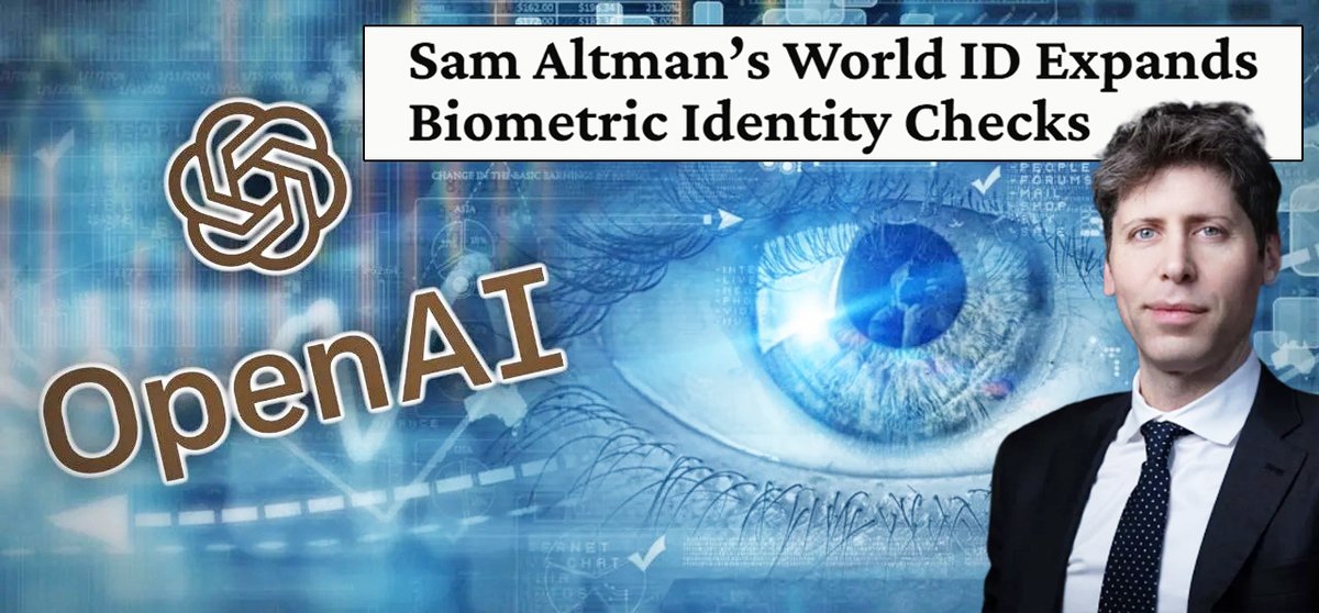 JasonBassler1's tweet image. 🚨 Biometric identity checks are going mainstream.

First "age verification." Now “proof-of-human."

Sam Altman is cashing in on this lucrative business opportunity. His World ID app is attempting to embed “proof-of-human” into every website and app. 

➡️Not as a feature. As